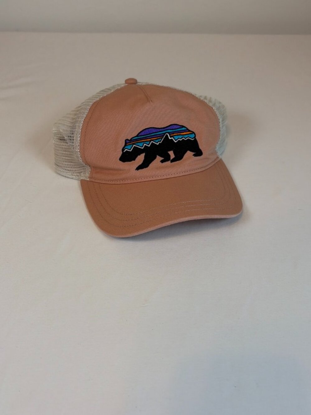 Patagonia Fitz Roy Bear Layback Trucker Hat Women's Pink